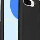 for Pixel 9A Case, 16ft Drop Protection, with Dustproof Port Cover, 3-Layer Shockproof Heavy Duty Phone Case for Google Pixel 9A, Black