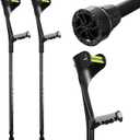 Forearm Crutches for Adults, Upgraded Heightened Forearm Crutches, 10-Level Adjustable Height, Arm Crutches Forearm, Aluminum Crutches for Walking