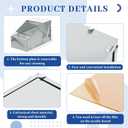 1 Pcs Galvanized Metal Rabbit Nesting Box, 18.5 * 10.6 * 10 Inch