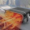 JILOUR Car Heater 12V, 2 in 1 Portable Car Heater Fast Heating Quickly Defrost Defogger Demister Heat Cooling Fan Auto Dryer Windshield Defroster Plug in Cigarette Lighter (N702)