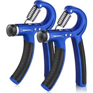 AIXPI Grip Strength Trainer, Hand Grip Exerciser Strengthener with Adjustable Resistance 11-132 Lbs (5-60kg), Forearm Strengthener, Hand Exerciser for Muscle Building and Injury Recover 2 Pack