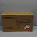 URPOWER Mess Proof Elevated Dog Bowls 4 Height Adjustable Raised Dog Bowl Stand with Stainless Steel Bowl, Slow Feeder & Licking Plate for Small, Medium & Large Dogs