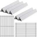 17.4 Grill Grates Replacement for 7536 7525 Weber Spirit Grill E-310, E-320, 300 Series, Weber Genesis Silver B/C, Gold B/C, Platinum B/C, Spirit 700 and 900, Flavorizer Bars Cook Grid Parts