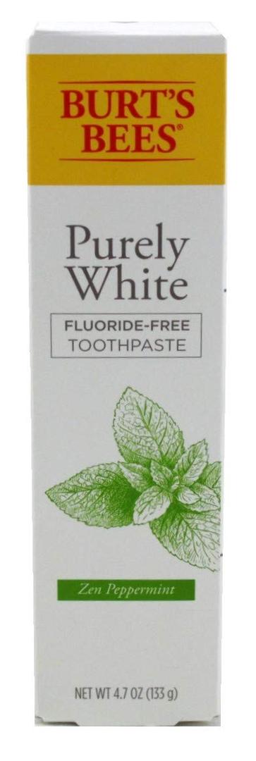 Burts Bees Toothpaste Purely White 4.7 Ounce Zen Peppermint (Pack of 3)