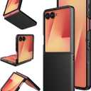 Foluu Slim Fit Case for Samsung Galaxy Z Flip 7, Ultra Thin Matte PC with Non-Slip Grip Full Protection Protective Cover for Samsung Galaxy Z Flip7 5G 2025 (Black)