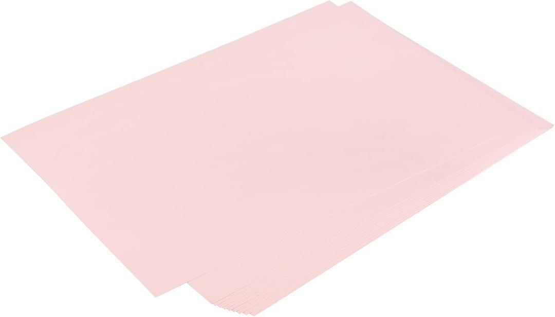 MECCANIXITY Cardstock Scrapbook Paper 8.3" x 11.7", 92 Lb/250gsm, Solid Color Cardstock for New Year Arts & Crafts, Invitations, Greeting Cards, Gift Tags, Light Pink Pack of 20
