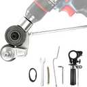 Metal Nibbler Drill Attachment, Heavy-Duty Sheet Metal Cutter for Electric Drill, Double-Cut Nibbler Tool for Fast Clean Cutting of Iron, Steel, Aluminum, Copper and Plastic Panels