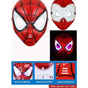 Ajmqs Kids Superhero Capes and LED Masks - Superhero Toys and Costume- Hero Launcher Wrist Toy Set Web Launcher Role Play Toy