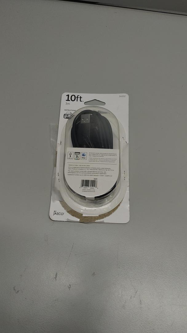 GE • 10 ft. • USB Device Cable • Black • 34502 • New In Box!!