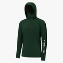 BASSDASH UPF 50+ Men’s UV Sun Protection Long Sleeve Performance Fishing Hoodie Hooded Shirts Size L (Forest Green/Black)