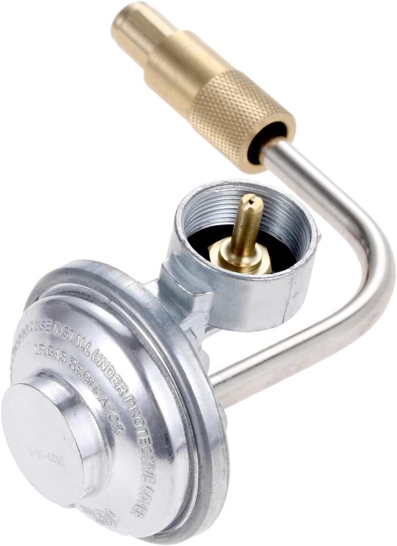 Replacements Low Pressure 1lb Propane Regulator with Adapter Iron Fitting for Blackstone 17" and 22" Tabletop Griddle PIT BOSS Gas Grill Part