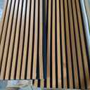 Art3d 2-Pack 108" x 12" Acoustic Wood Panels for Wall, Soundproof Wood Slat Panel for Wall and Ceiling, 3D Fluted Sound Absorbing Paneling for Interior Wall Decor, Living Room, Bedroom - Teak