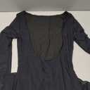 WDIRARA Women's Y2k Leopard Print Dress Mesh Bell Long Sleeve Backless Mini Dresses Size XS