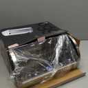 Oggi Stainless Steel Roll Top Bread Box for Kitchen Countertop with Frosted Plexilass Lid - Fits Multiple Loaves of Bread and Other Freshly Baked Goods Including Cookies, Bagels, Muffins (15-Inch by 7-1/4-Inch by 1-Inch)