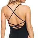 Roxy Women's Beach Classics One Piece Swimsuit (Large, Night)