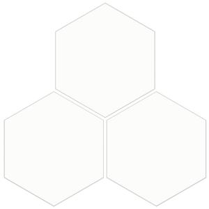 MORCART 20 Pcs Peel and Stick Floor Tile: Hexagon Waterproof Vinyl Flooring, Covers 12.6 Sq Ft, DIY Floor and Wall Decoration for Bathroom, Kitchen, Bedrooms, Stairs (Frost White) (11.8" x 10.2")