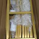 8FT Balloon Arch Stand Gold, Stable Round Arch Backdrop Stand Metal Frame for Wedding Birthday Parties Baby Shower Anniversary Ceremony Candy Table Christmas Decoration