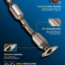 PHILTOP High Flow Catalytic Converter for Toyota, Pontiac(EPA Compliant)
Compatible with Toyota Corolla 2003-2008, Matrix 2003-2008 FWD, Pontiac Vibe 2003-2008 FWD, OE# 53717, 40407, 53451