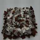 Pet Snuffle Mat for Dogs, Dog Feeding Mat, Nosework Training Mats for Foraging Instinct Interactive Puzzle Toys (Brown&Gray&White)