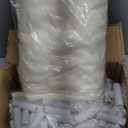 Besrey Kids Play Tent 2 in 1 with Padded Mat and Lights, Large Kids Playhouse with 2 Doors & 4 Windows, Indoor & Outdoor, Christmas Toddler Tent, 51" x35" x 51" (White)