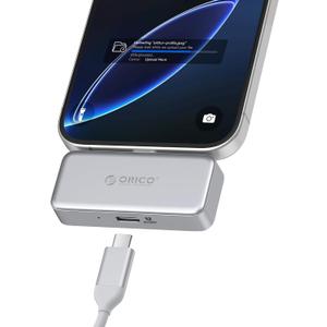 ORICO 256GB Flash Drive Aluminum Alloy Portable SSD with PD 100W Fast Charging, Direct Plug Design, 180MB/s External Solid State Drive, Reliable Storage for iPhone 17, Tablets & Laptops - S5