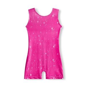 Gymnastics Leotards for Girls 2T 3T 4T 5T 6T 7T 8T Toddler Tumbling Outfit Biketard Unitard with Shorts Multiple Colors, Size 6