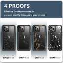 SPIDERCASE Waterproof Case Compatible with iPhone 12 /Compatible with iPhone 12 Pro (Green/Clear)