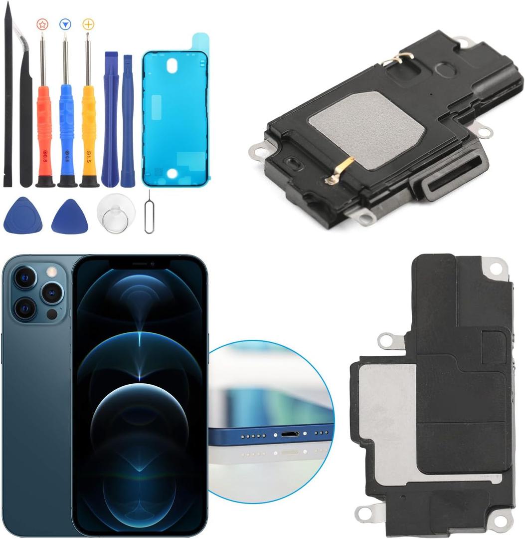YWLRONG for iPhone 12 Pro Max Loud Speaker Replacement for iPhone 12 Pro Max Loudspeaker 12 Pro Max Ringer Speaker Buzzer Assembly withTools