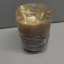 bUCLA 50Pack Gold Glitter Plastic Small Bowls - 8oz Disposable Ice Cream/Salsa/Dipping/Dessert/Sauce/Small Serving Bowls for Party