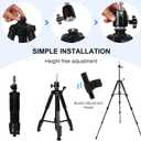 62 Inch Adjustable Wig Stand Tripod Heavy Duty Metal Mannequin Head Stand with Non-Slip Base & Hook, 360 Rotation, Carry Bag for Hair Styling, Training, Display