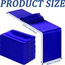Bencailor 24 Pcs Royal Blue Satin Table Runner Bulk 12 x 108 Inches Long Table Runners Bright Smooth Fabric Tablecloth for Wedding Banquet Birthday Spring Graduation Party Decorations