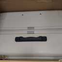 Hanke Expandable 28 Inch Luggage with Spinner Wheels Top Opening Travel Luggage Hard Shell Rolling Suitcases Large Lightweight Checked Luggage with Cup Holder(Smoke White)