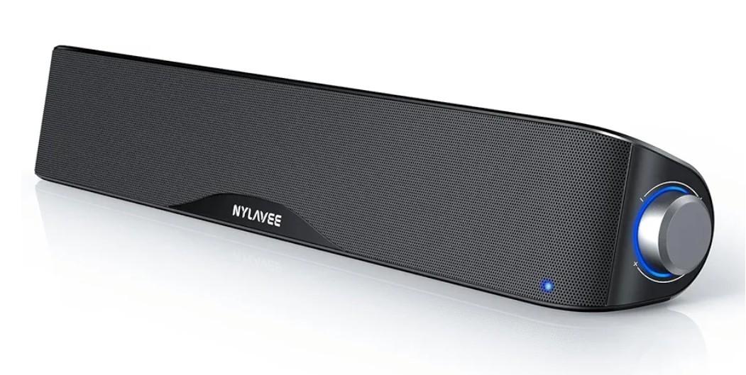 Computer Speakers, HiFi Sound Quality Computer Sound Bar, USB Powered PC Speakers, Bluetooth 5.0 and 3.5mm Aux-in Computer Speakers for Desktop, Laptop, PCs, Monitor, Tablets, Xbox, Gaming Speakers