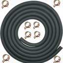 YAMAKATO 10 Feet 5/16 Inch ID Fuel Line Hose Rubber w/ 20 Clamp
