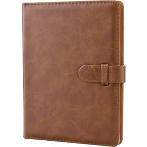 Hapeper 128 Pockets Photo Album Compatible with Fujifilm Instax Mini 12 11 9 8 90 70 40 Instant Camera Films and 2x3 Inch Photo Paper (Brown)