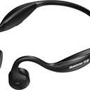 Open Ear Headphones, Bone Conduction Headphones, Built-in MP3 Player 8G Memory, Wireless Open Earphones Bluetooth 5.3, for Running, Cycling, Working, Black