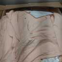 HIG 3pc Prewashed All Season Down Alternative Comforter Duvet Insert -Quilted Comforter with Corner Tabs -Box Stitched -250GSM Fiberfill Chic Farmhouse Style Bedding(Twin,Peach Pink)