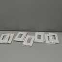 BESTTEN 10 Pack 1-Gang Oversize Decor Wall Plate, Jumbo Unbreakable Polycarbonate Decorator Receptacle Outlet Cover and Oversized Switch Plate, White, ETL listed