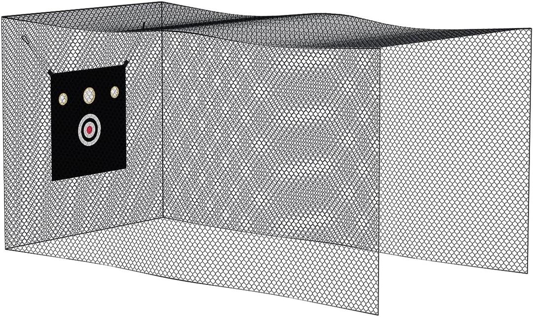 MR Baseball Batting Cage Netting, Baseball Softball Hitting Cage Net w/Target Cloth, Heavy Duty Softball Hitting Practice Net, Sports Barrier Net Training Equipment