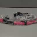 Greatever Dry Snorkel Set,Panoramic Wide View Anti-Fog Scuba Diving Mask,Professional Snorkeling Gear for Adults Kids (Small, Black Pink)