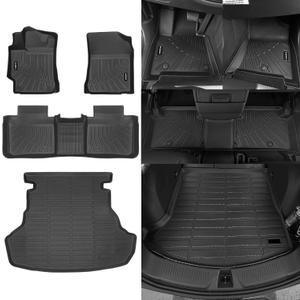 Naibeve Floor Mats for Toyota Camry 2012-2017 - All Weather for Toyota Camry Floor Mats Cargo Mat Trunk Cargo Liner Accessories