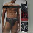Calvin Klein Men's Intense Power 3-Pack Hip Brief, Black, Grey Sky, Pompeian Red, Medium