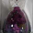 Gifts for Mom Gifts, Glass Angel with Real Rose Inside, Preserved Rose Angel Gift for Women, for Mom from Daughter Son, Purple Forever Flowers Gift for Grandma Wife Girlfriend