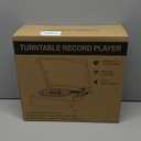 Vinyl Record Players Vintage Turntable with Speakers Belt-Driven Turn Tables Support 3-Speed, Bluetooth Wireless Playback, Headphone, AUX-in, RCA Line LP Phonograph Auto Stop Retro Black