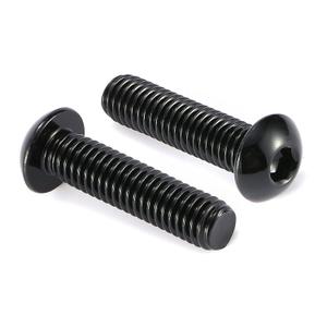 3/8-16 x 1-1/2" Button Head Socket Cap Bolts Screws, 10Pcs 304 Stainless Steel 18-8, Allen Hex Drive, Black Oxide by SG TZH(with Hex Spanner)