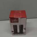 Electric Salt and Pepper Grinder Set - USB Rechargeable,LED Light,Adjustable Coarseness,TEITOP Automatic Pepper and Salt Mill Grinder Set with Charging Base(Black 2 Mills)