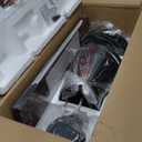 52 Inch Black Ceiling Fans with Lights and Remote, LED Low Profile Flush Mount Ceiling Fan for Bedroom, Living Room, with Quiet DC Motor, Dimmable 6 Speeds