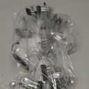 Pants Hangers Space Saving,Stackable Skirt Hangers with Clips, Hanging Closet Organizer and Storage,Clothes Hangers, College Dorm Essentials Apartment Essentials- 7 Pack