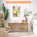 4x6 Oak Wood Picture Frames Collage Wall Decor Natural Woodgrain, Solid Oak Wooden Family Photo Collage Frame 9 Openings, Glass Front, Wall Hanging Display 9 4x6 Pictures, 11.5x17.5-9 openings