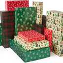 YANGTE 12 Pack Large Christmas Boxes for Presents, Assorted Sizes Christmas Gift Boxes with lids, 17" Premium Clothing Boxes for Robe and Shirt, 1 count